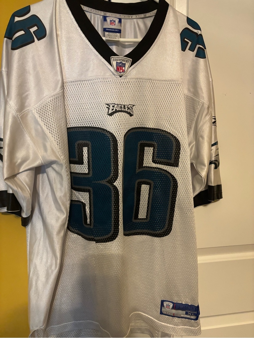 Westbrook #36 White and Teal Men’s Football Jersey. X-Large - Picture 7 of 7